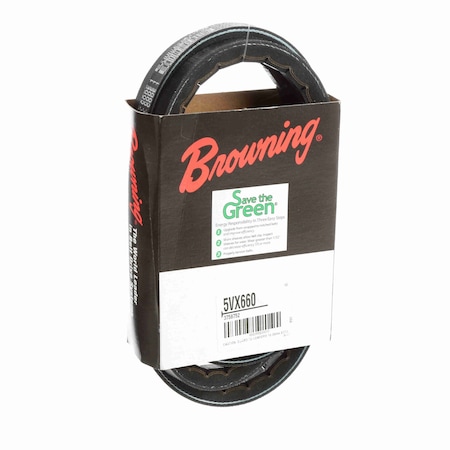 Browning EPDM Notched Belt 98% Efficient 5VX660